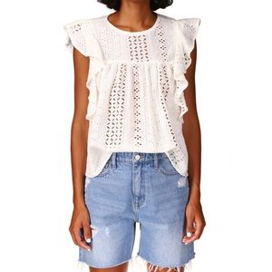 Sanctuary Breezy Eyelet Shell